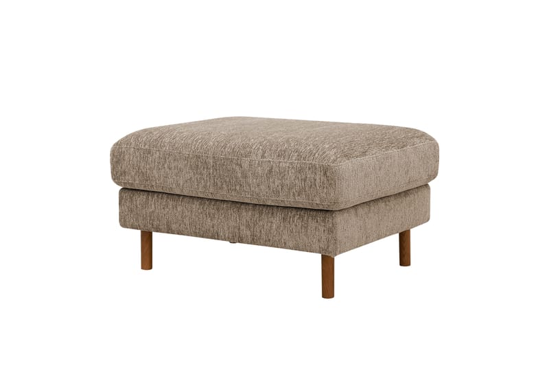 Scandi fotskammel i chenille - Mørk beige - Møbler - Stoler & lenestoler - Krakk - Fotskammel