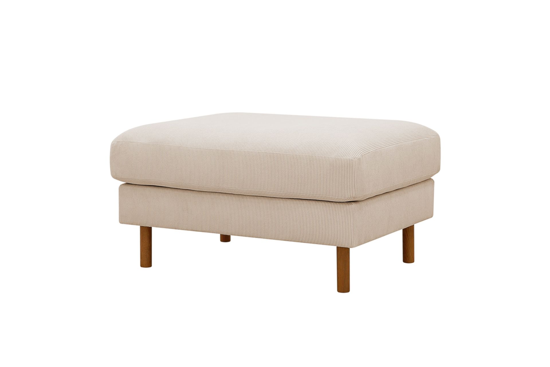 Scandi fotskammel i Kordfløyel - Beige