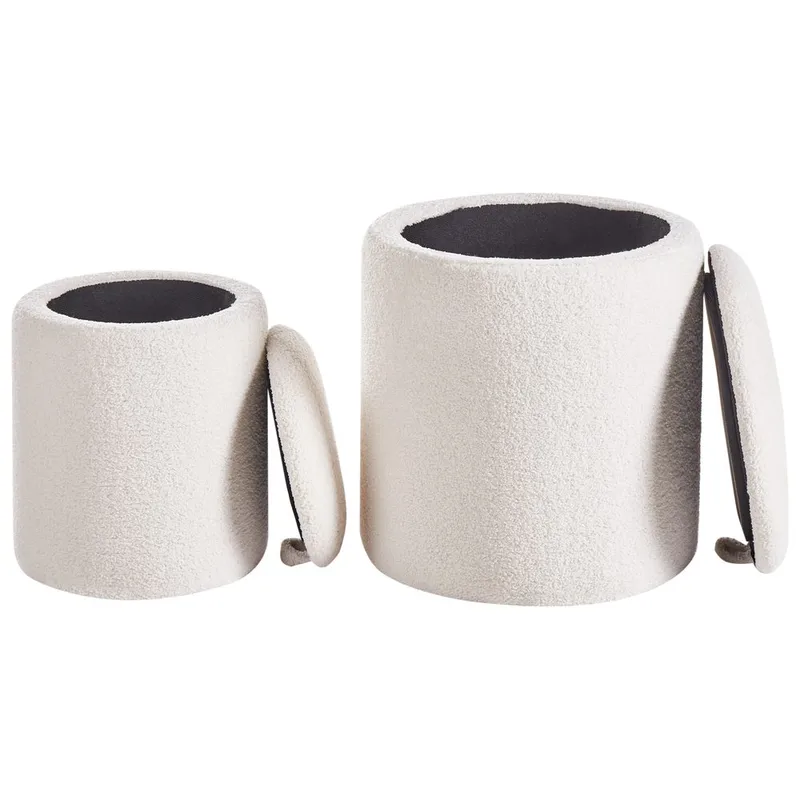 Sekk Berea 2-pakning - Hvit - Møbler - Stoler & lenestoler - Krakk - Puff