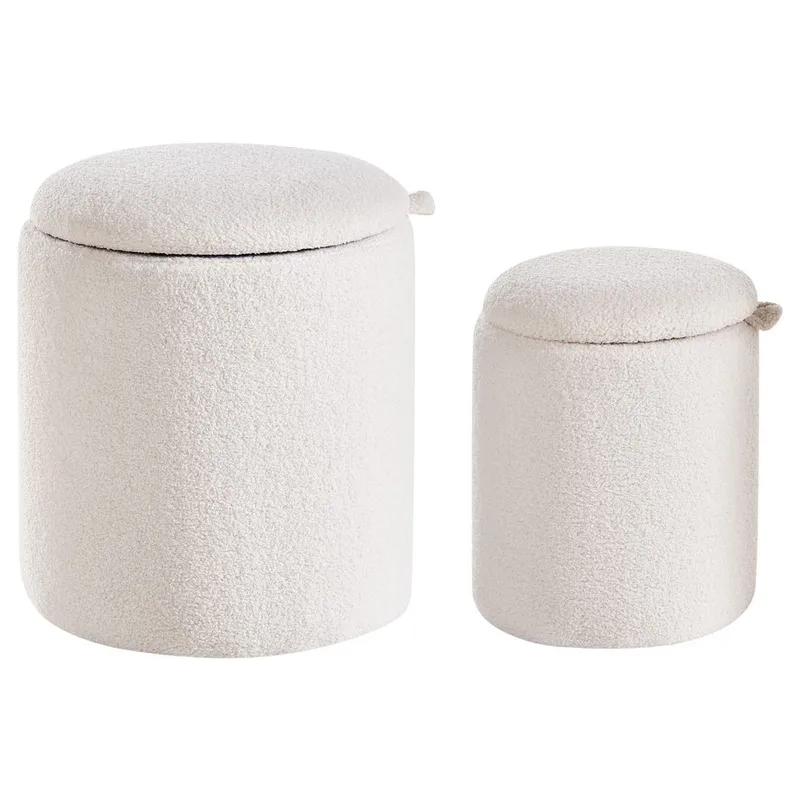 Sekk Berea 2-pakning - Hvit - Møbler - Stoler & lenestoler - Krakk - Puff