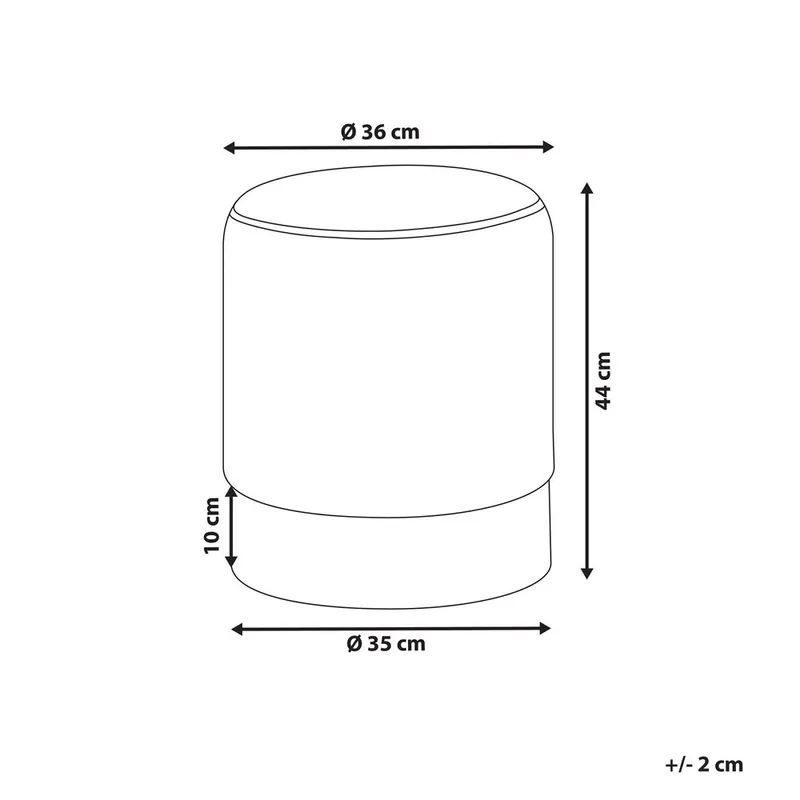 Sekk Brigitte - Svart, Sølv - Møbler - Stoler & lenestoler - Krakk - Puff