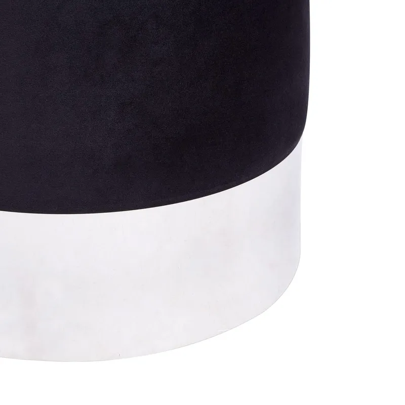 Sekk Brigitte - Svart, Sølv - Møbler - Stoler & lenestoler - Krakk - Puff