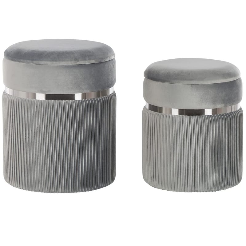 Sekk Camdenton 2-pakning - Grå - Møbler - Stoler & lenestoler - Krakk - Puff