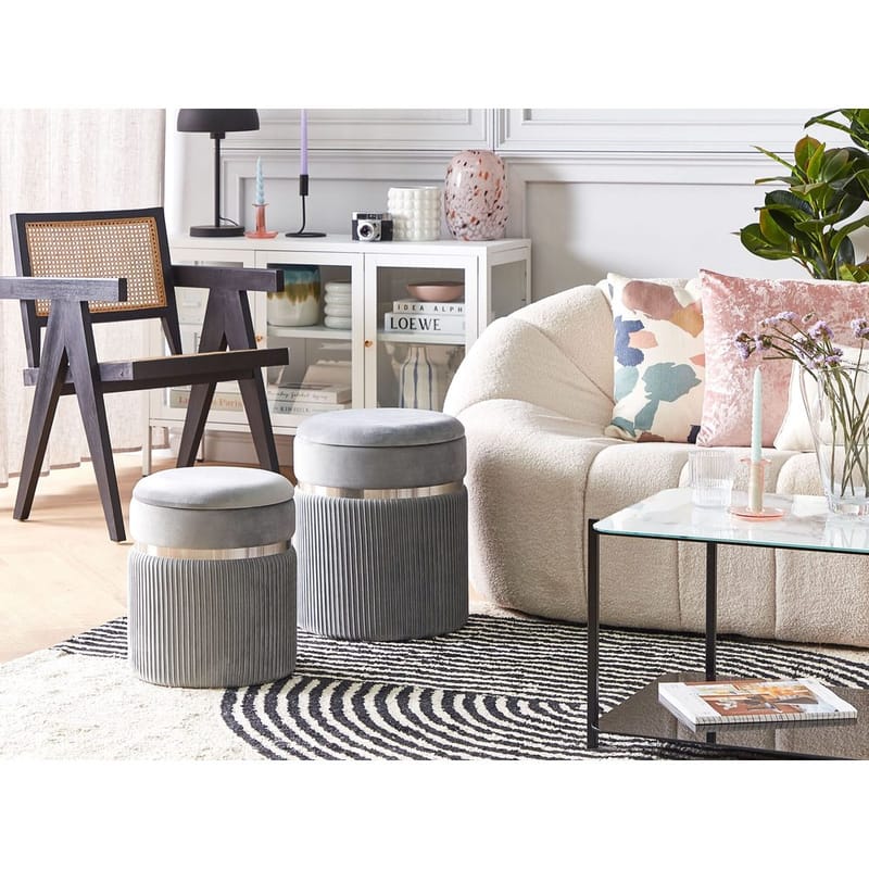 Sekk Camdenton 2-pakning - Grå - Møbler - Stoler & lenestoler - Krakk - Puff