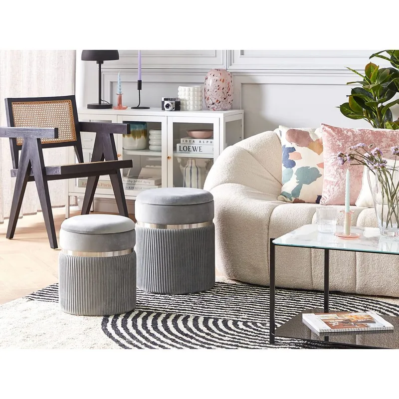 Sekk Camdenton 2-pakning - Grå - Møbler - Stoler & lenestoler - Krakk - Puff