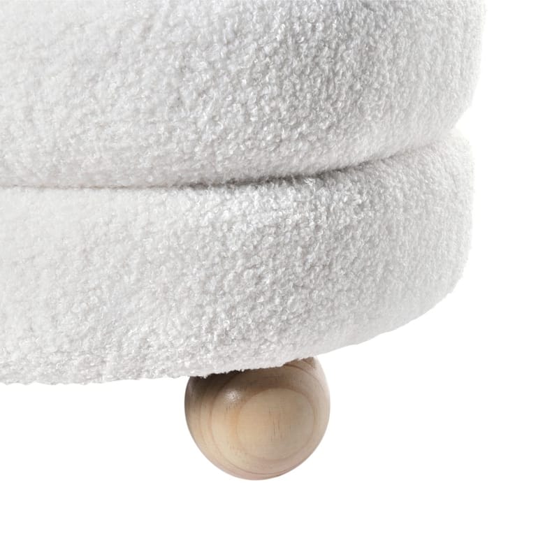 Sekk Chilly - Hvit, lyst tre - Møbler - Stoler & lenestoler - Krakk - Puff