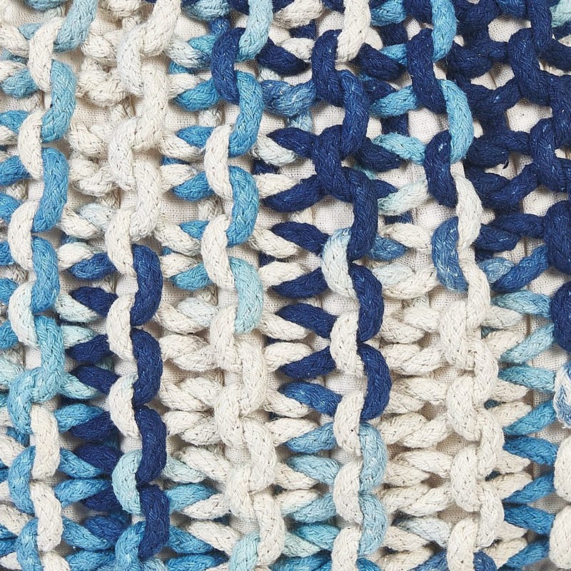 Sekk Conrad - Hvit, Blå - Møbler - Stoler & lenestoler - Krakk - Puff