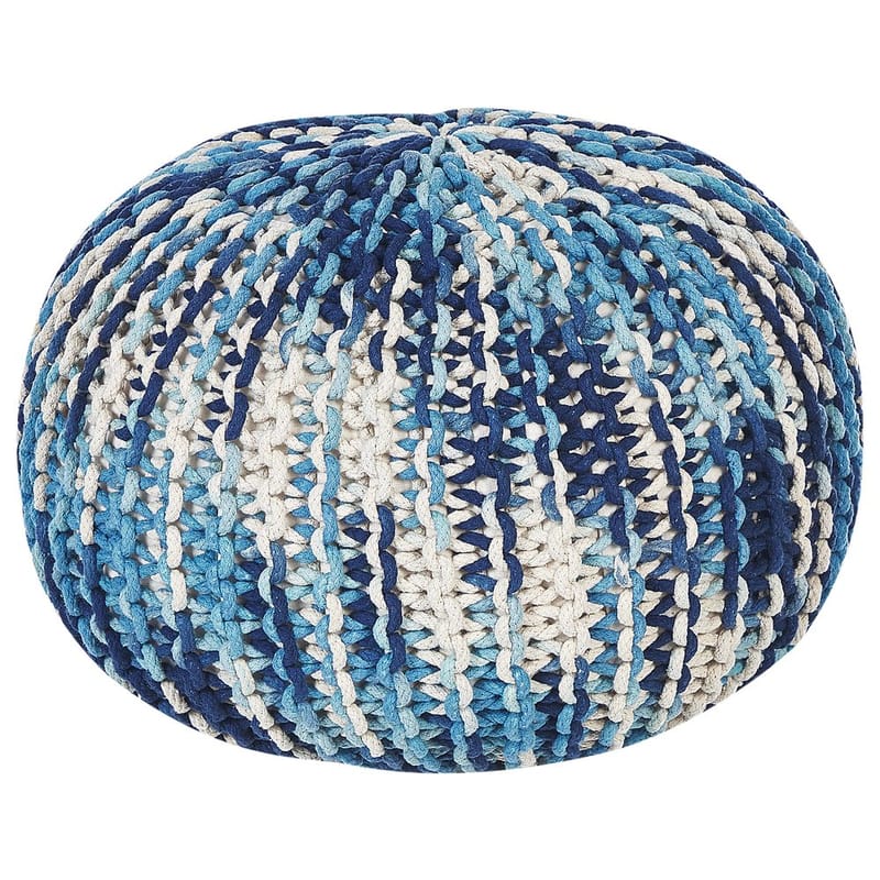 Sekk Conrad - Hvit, Blå - Møbler - Stoler & lenestoler - Krakk - Puff