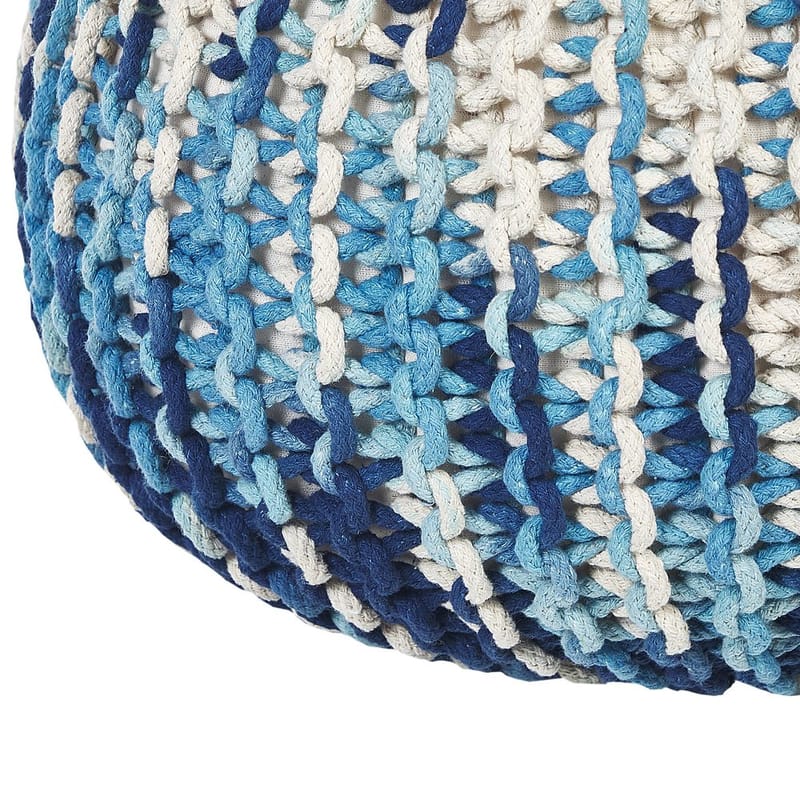 Sekk Conrad - Hvit, Blå - Møbler - Stoler & lenestoler - Krakk - Puff