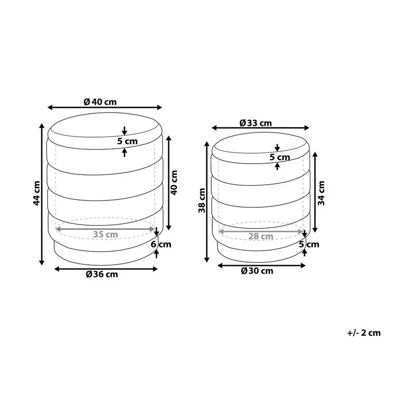 Sekk Garland 2-pakning - Møbler - Stoler & lenestoler - Krakk - Puff