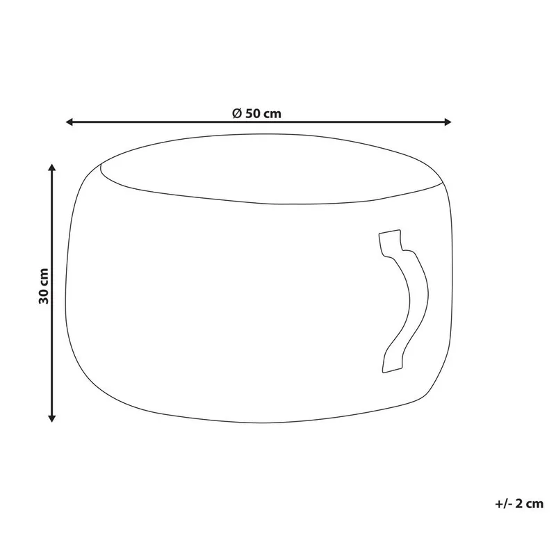 Sekk Kawai - Grå, Hvit - Møbler - Stoler & lenestoler - Krakk - Puff