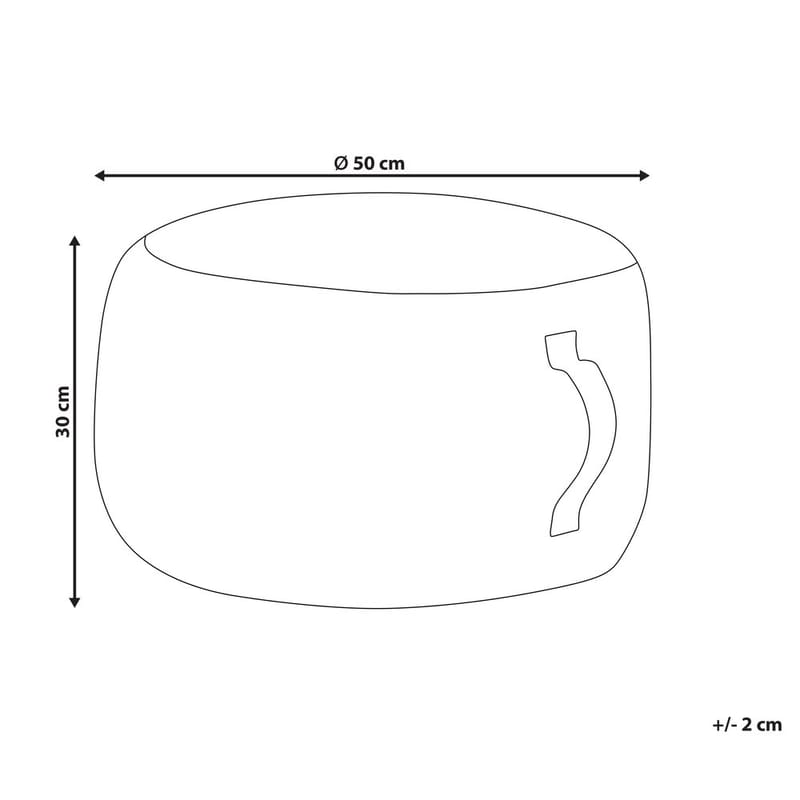 Sekk Kawai - Grå, Hvit - Møbler - Stoler & lenestoler - Krakk - Puff