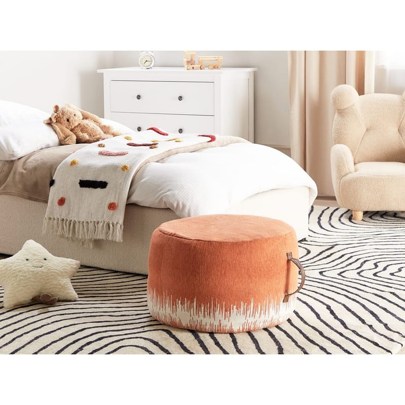 Sekk Kawai - Oransje, Hvit - Møbler - Stoler & lenestoler - Krakk - Puff