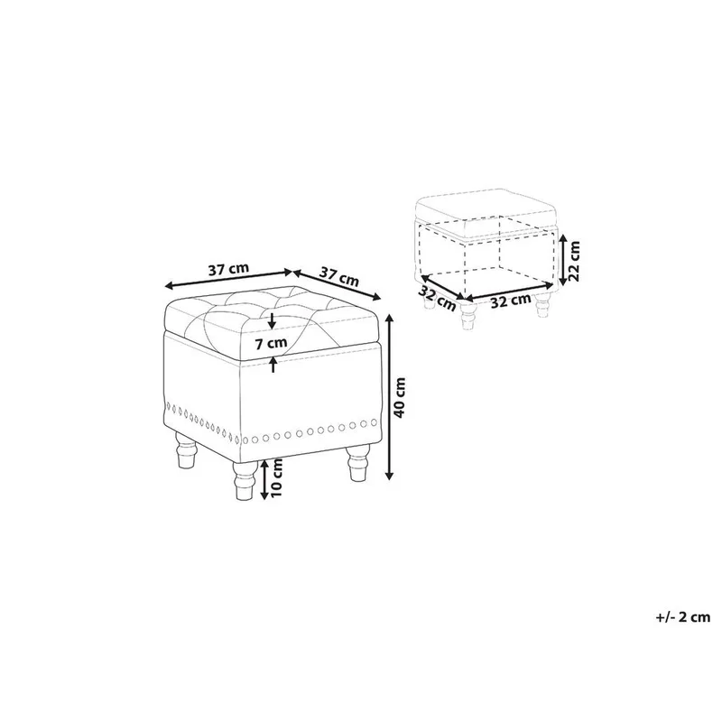 Sekk Loretto - Svart - Møbler - Stoler & lenestoler - Krakk - Puff