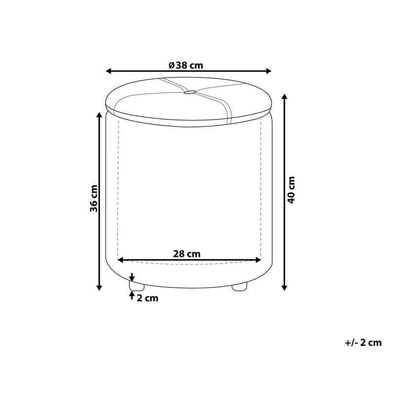 Sekk Maryland - Hvit - Møbler - Stoler & lenestoler - Krakk - Puff