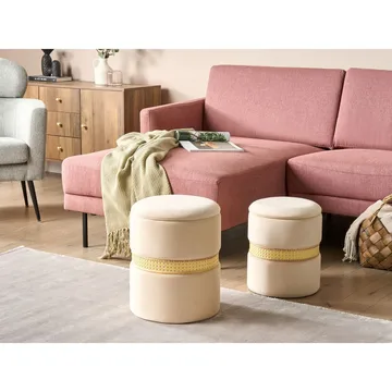 Sekk Medford 2-pakning - Beige - Møbler - Stoler & lenestoler - Krakk - Puff