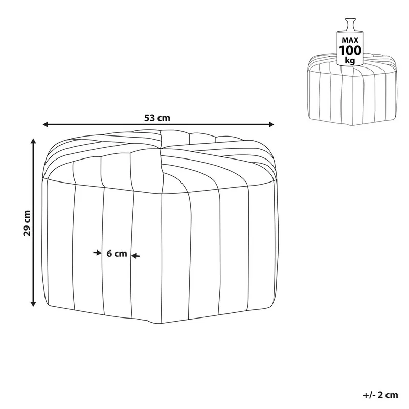Sekk Murietta - Hvit - Møbler - Stoler & lenestoler - Krakk - Puff