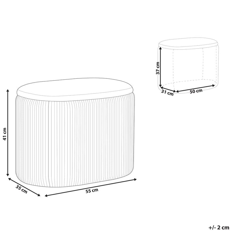 Sekk Richland - Grå - Møbler - Stoler & lenestoler - Krakk - Puff