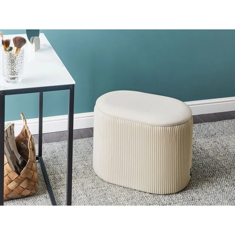 Sekk Richland - Lys beige - Møbler - Stoler & lenestoler - Krakk - Puff