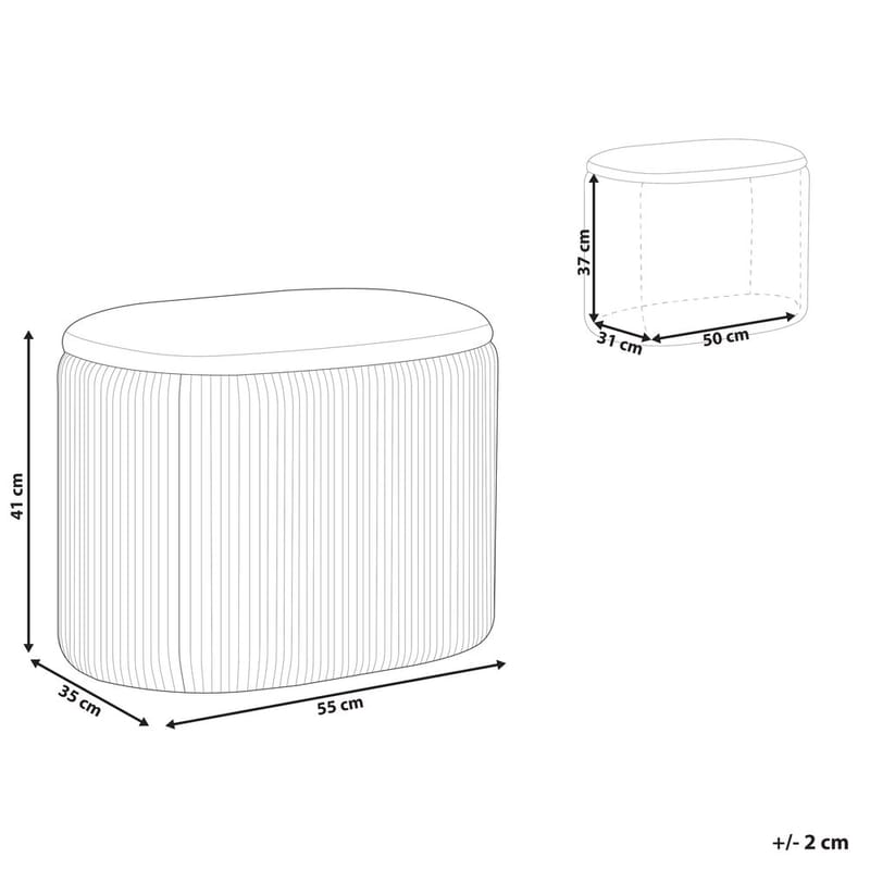 Sekk Richland - Rosa - Møbler - Stoler & lenestoler - Krakk - Puff