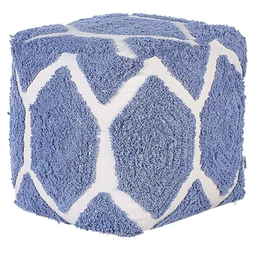 Sekk Rojhan - Beige, Blå - Møbler - Stoler & lenestoler - Krakk - Puff