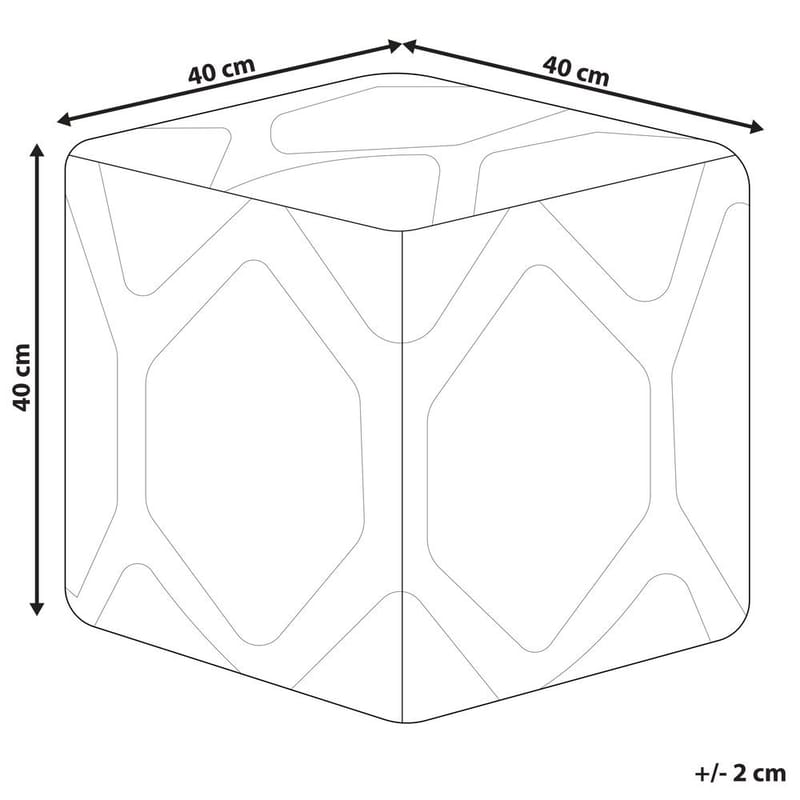 Sekk Rojhan - Beige, Blå - Møbler - Stoler & lenestoler - Krakk - Puff