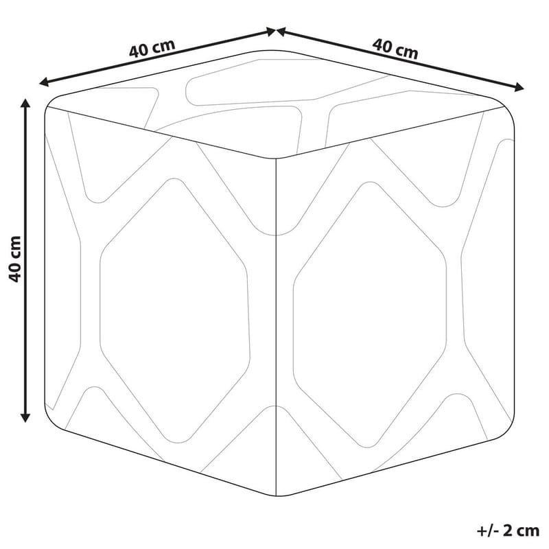 Sekk Rojhan - Beige, Blå - Møbler - Stoler & lenestoler - Krakk - Puff