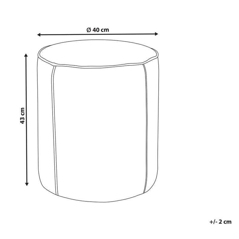 Sekk Sedona - Taupe - Møbler - Stoler & lenestoler - Krakk - Puff