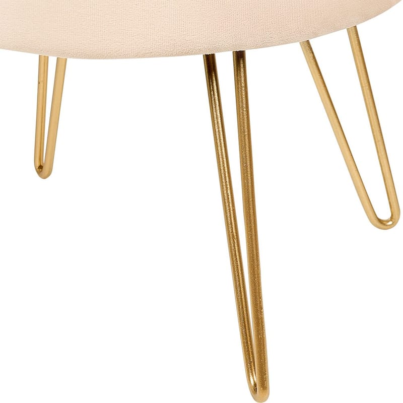 Sekk Silas - Beige, Gull - Møbler - Stoler & lenestoler - Krakk - Puff