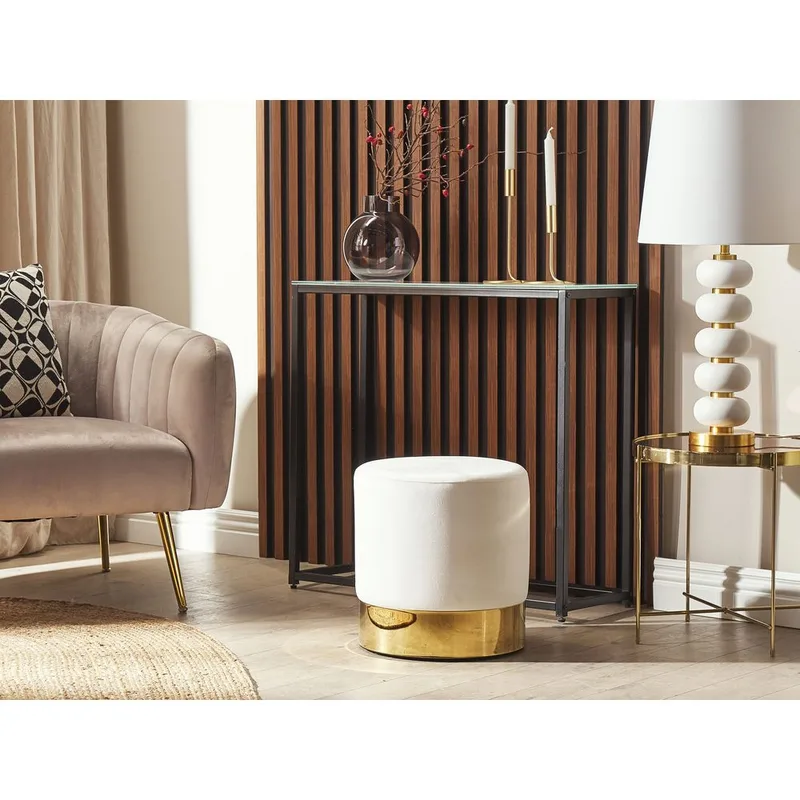 Sekk Sophia - Hvit, gull - Møbler - Stoler & lenestoler - Krakk - Puff