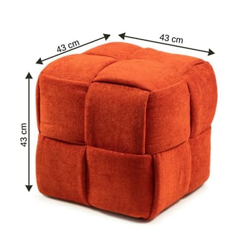 Senora Sittepuff 43 cm - Oransje - Møbler - Stoler & lenestoler - Krakk - Puff
