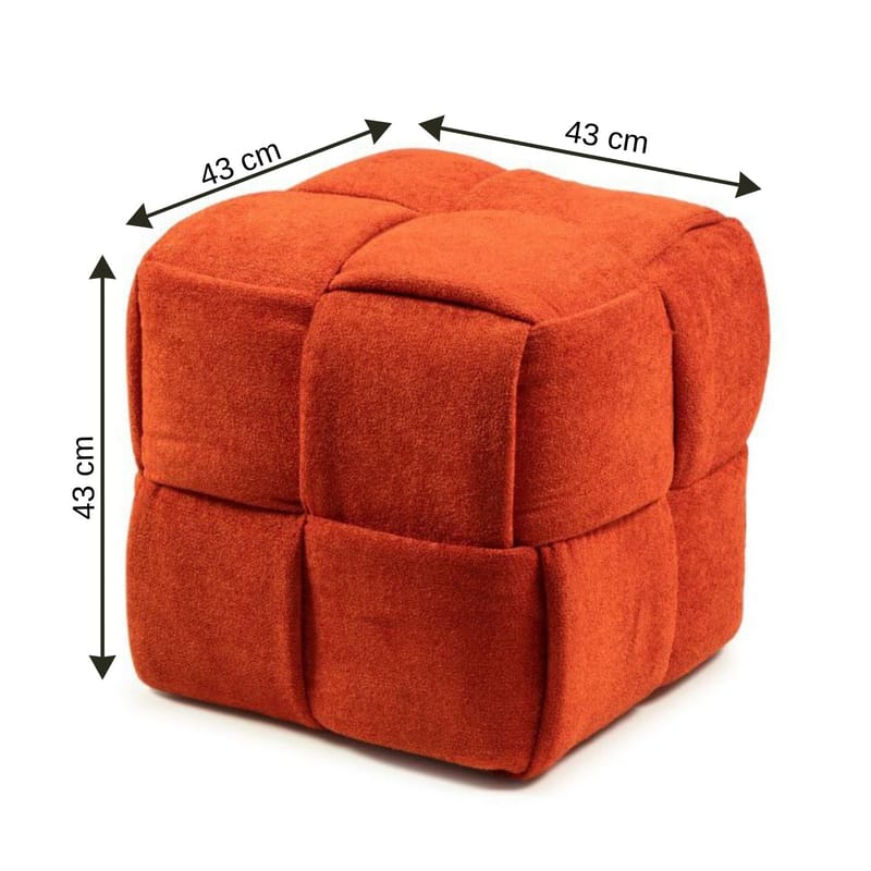 Senora Sittepuff 43 cm - Oransje - Møbler - Stoler & lenestoler - Krakk - Puff