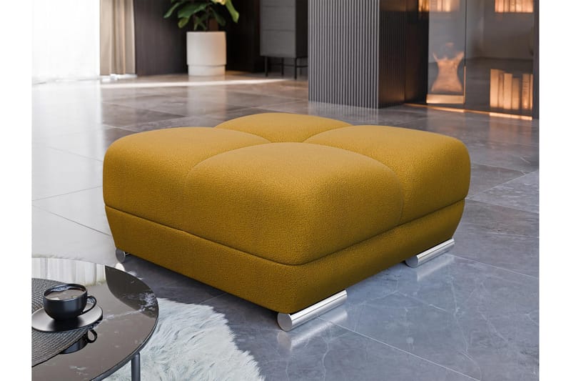 Simerly Fotskammel 90 cm - Gul - Møbler - Stoler & lenestoler - Krakk - Fotskammel