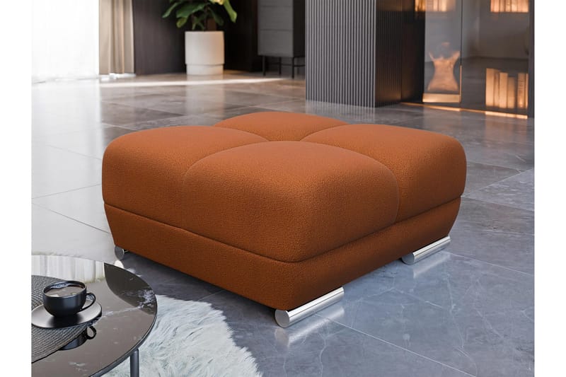 Simerly Fotskammel 90 cm - Oransje - Møbler - Stoler & lenestoler - Krakk - Fotskammel