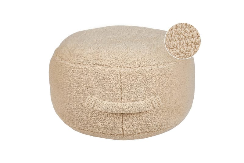 Sittepuff Adlana Beige - Beige - Møbler - Stoler & lenestoler - Krakk - Puff