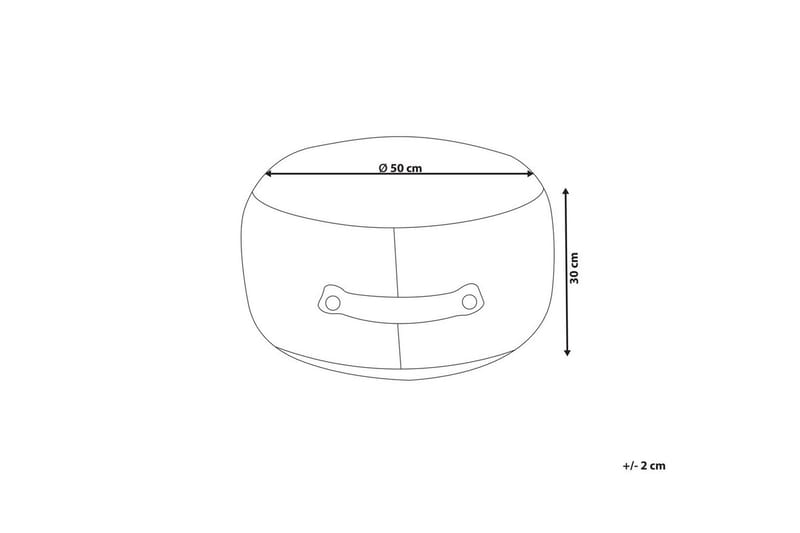 Sittepuff Adlana Oransje - Oransje - Møbler - Stoler & lenestoler - Krakk - Puff