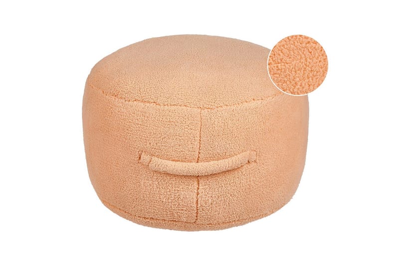 Sittepuff Adlana Oransje - Oransje - Møbler - Stoler & lenestoler - Krakk - Puff