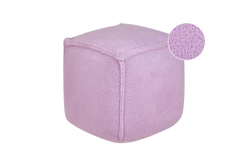 Sittepuff Alipur Fiolett - Fiolett - Møbler - Stoler & lenestoler - Krakk - Puff