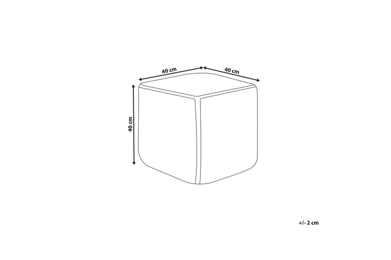 Sittepuff Alipur Oransje - Oransje - Møbler - Stoler & lenestoler - Krakk - Puff