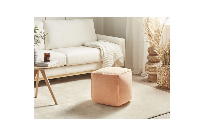 Sittepuff Alipur Oransje - Oransje - Møbler - Stoler & lenestoler - Krakk - Puff