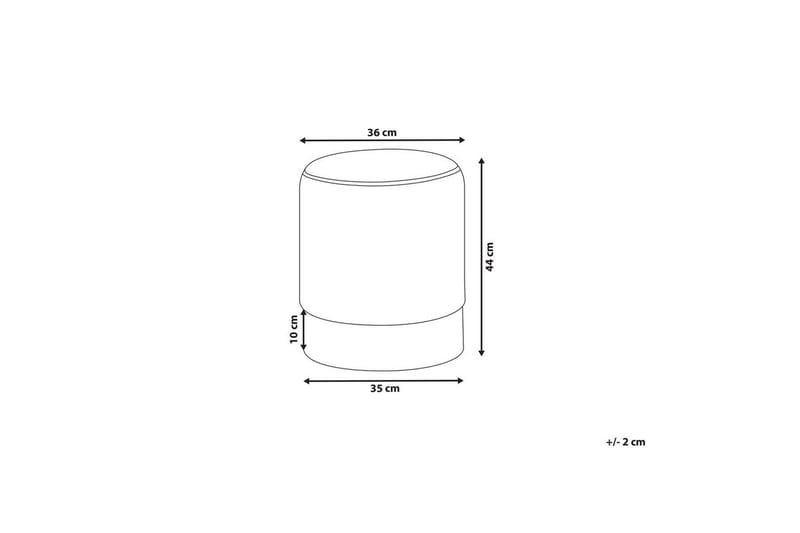 Sittepuff Brigitte Rosa/Sølv - Rosa/Sølv - Møbler - Stoler & lenestoler - Krakk - Puff