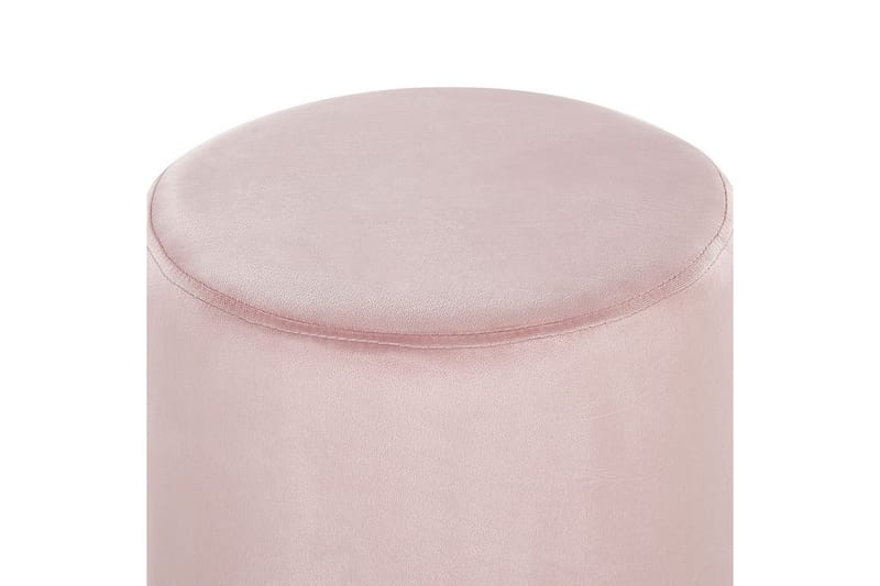 Sittepuff Brigitte Rosa/Sølv - Rosa/Sølv - Møbler - Stoler & lenestoler - Krakk - Puff