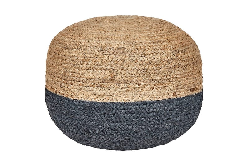 Sittepuff Duki Natur/beige/blå - Natur/beige/blå - Møbler - Stoler & lenestoler - Krakk - Puff