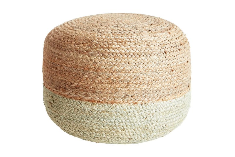 Sittepuff Duki Natur/Beige/Grønn - Natur/Beige/Grønn - Møbler - Stoler & lenestoler - Krakk - Puff