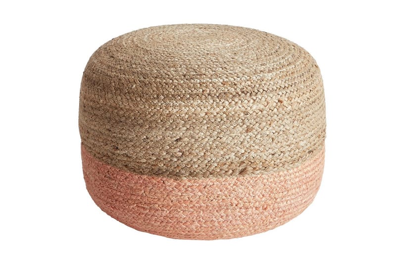 Sittepuff Duki Natur/Beige/Rosa - Natur/Beige/Rosa - Møbler - Stoler & lenestoler - Krakk - Puff