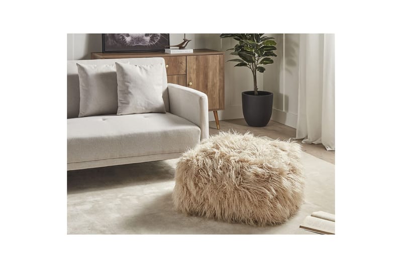 Sittepuff Mukki Beige - Beige - Møbler - Stoler & lenestoler - Krakk - Puff