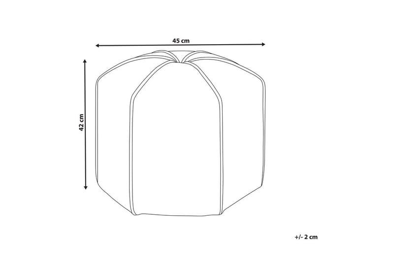 Sittepuff Wishek Beige - Beige - Møbler - Stoler & lenestoler - Krakk - Puff