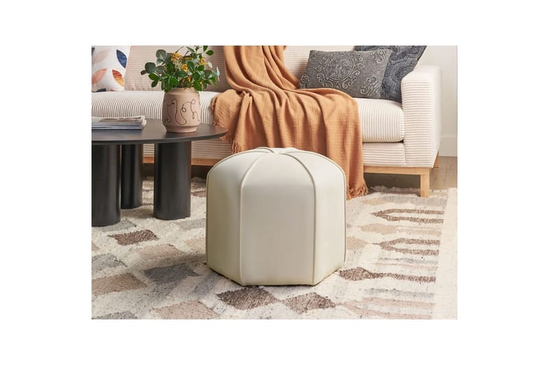 Sittepuff Wishek Beige - Beige - Møbler - Stoler & lenestoler - Krakk - Puff