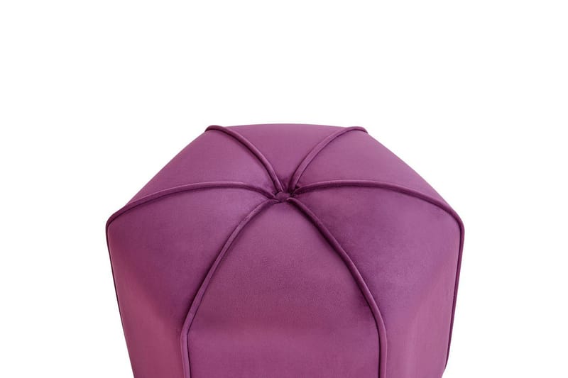 Sittepuff Wishek Fiolett - Fiolett - Møbler - Stoler & lenestoler - Krakk - Puff