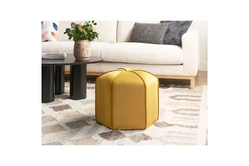 Sittepuff Wishek Gul - Gul - Møbler - Stoler & lenestoler - Krakk - Puff